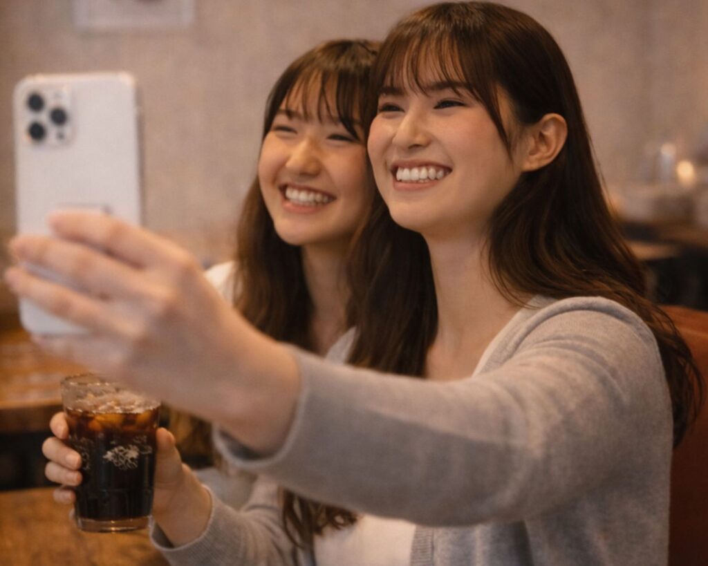 友達と乾杯するイメージ